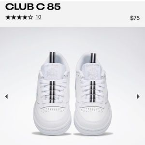 Reebok Classics- Club C 85 sneaker- WORN 2 TIMES!!